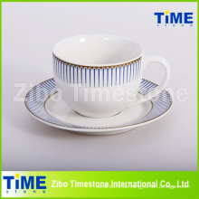 12PC Steingut 200ml Keramik Tasse und Untertasse (91006-008)